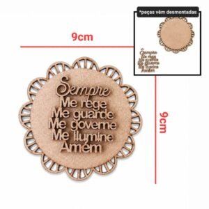 Kit placa + Sempre me rege.. ref 2020