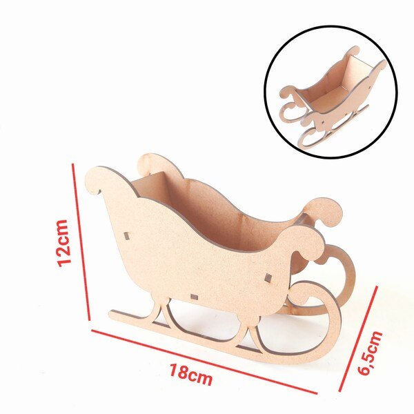 Cachepot Treno Papai Noel ref 1589