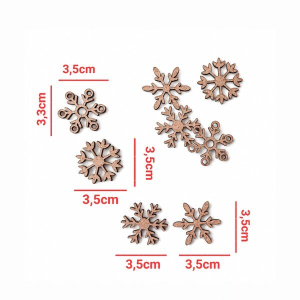 Kit apliques flocos neve ref 2159