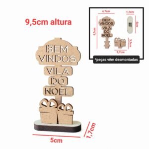 Placa Vila do Noel ref 502