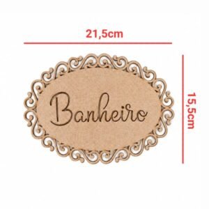Placa Banheiro ref 605