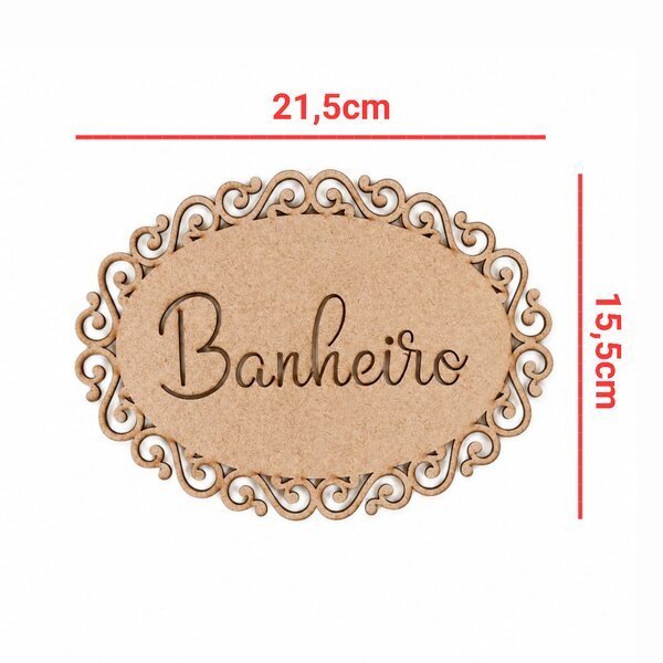 Placa Banheiro ref 605