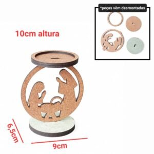 Suporte p/ vela led Presépio ref 2386