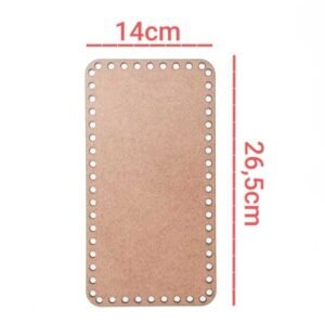 Base Crochê retangular ref 730