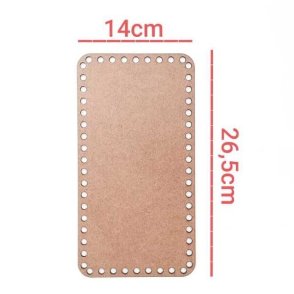 Base Crochê retangular ref 730