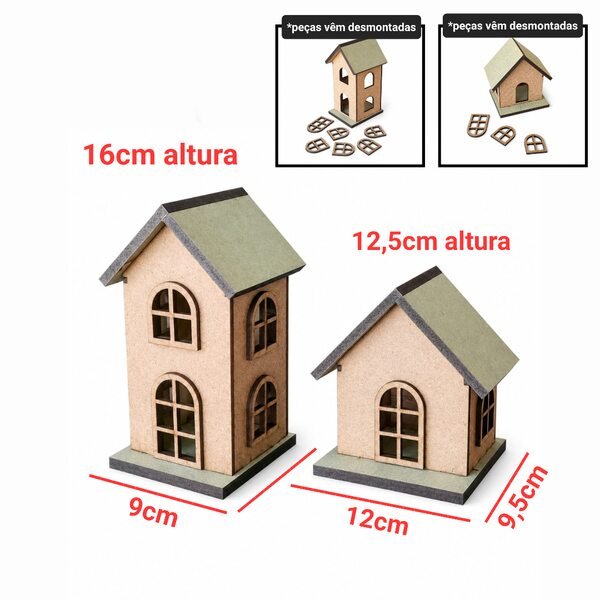 Kit duas casinhas ref 322/327