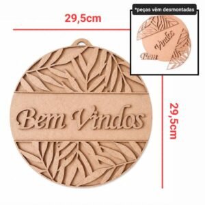 Kit placa + bem vindos ref 615/1489
