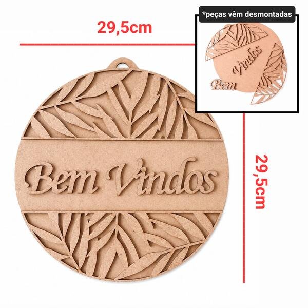 Kit placa + bem vindos ref 615/1489